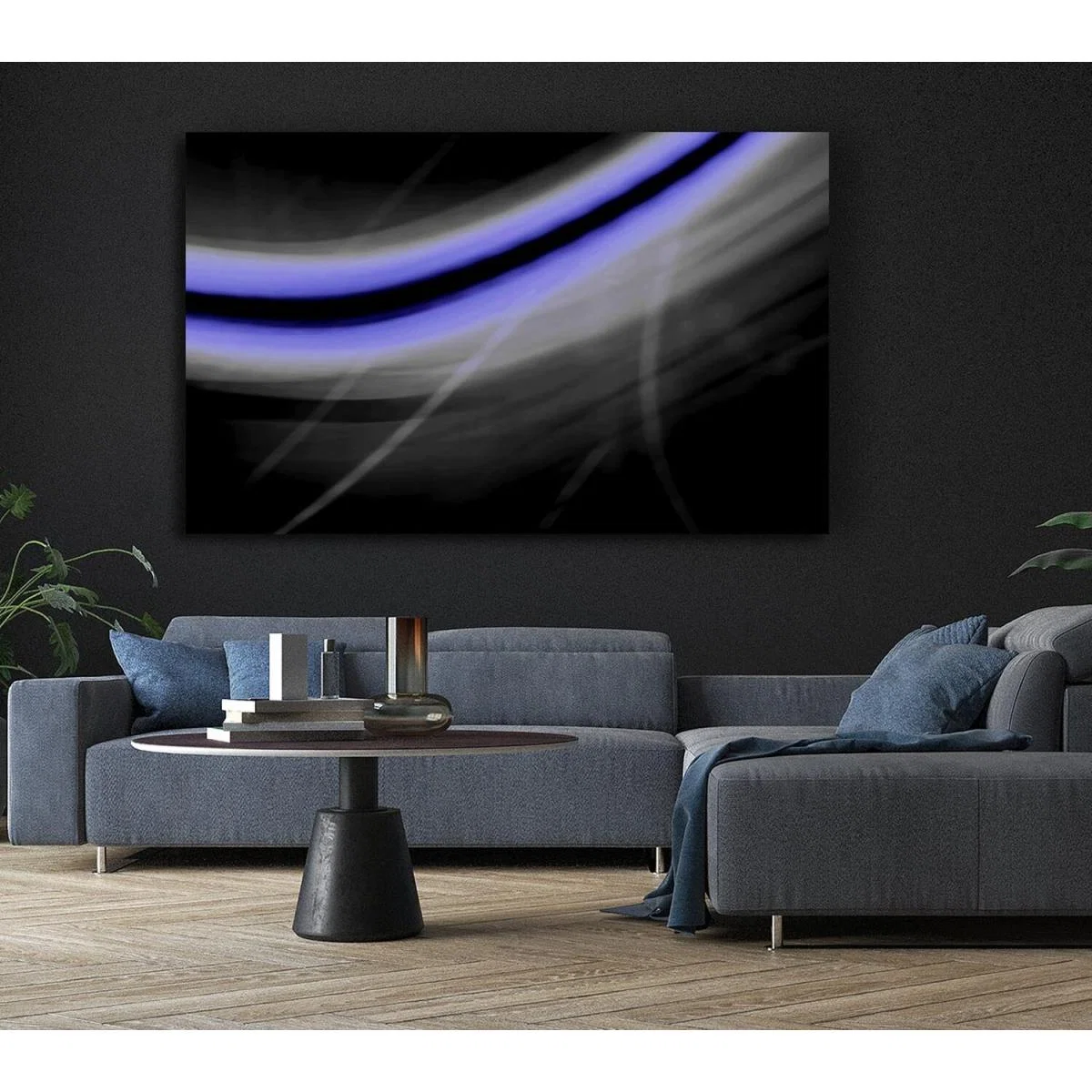 Grey Time Travel Canvas Print Wall Art - Yellow / 66.04cm – image 4