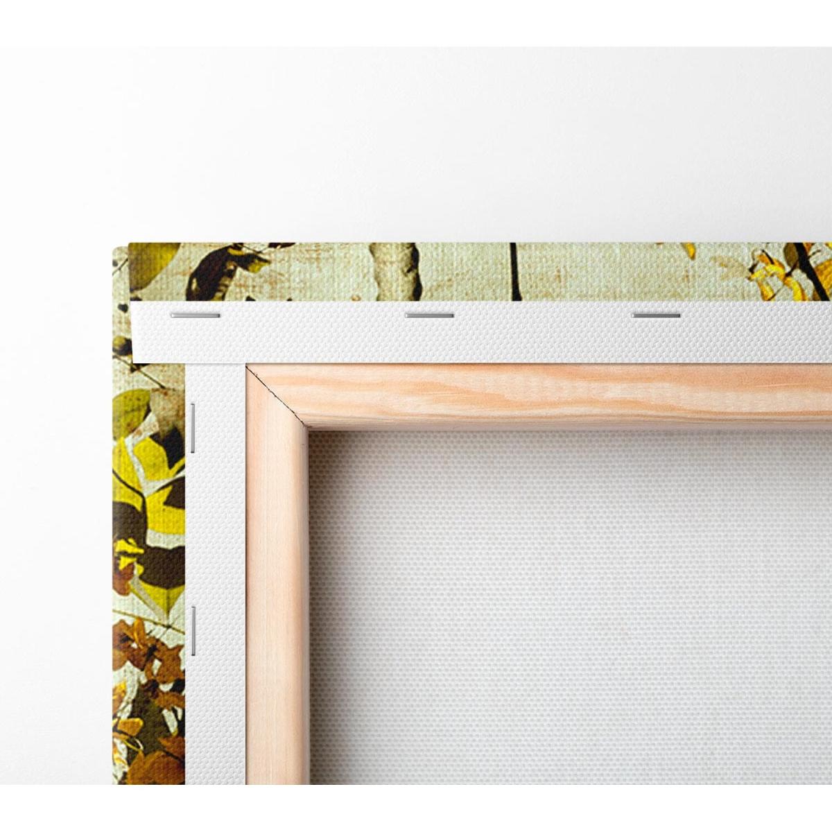 The Golden Winter Leaves Canvas Print Wall Art - Yellow / 81.28cm – image 3