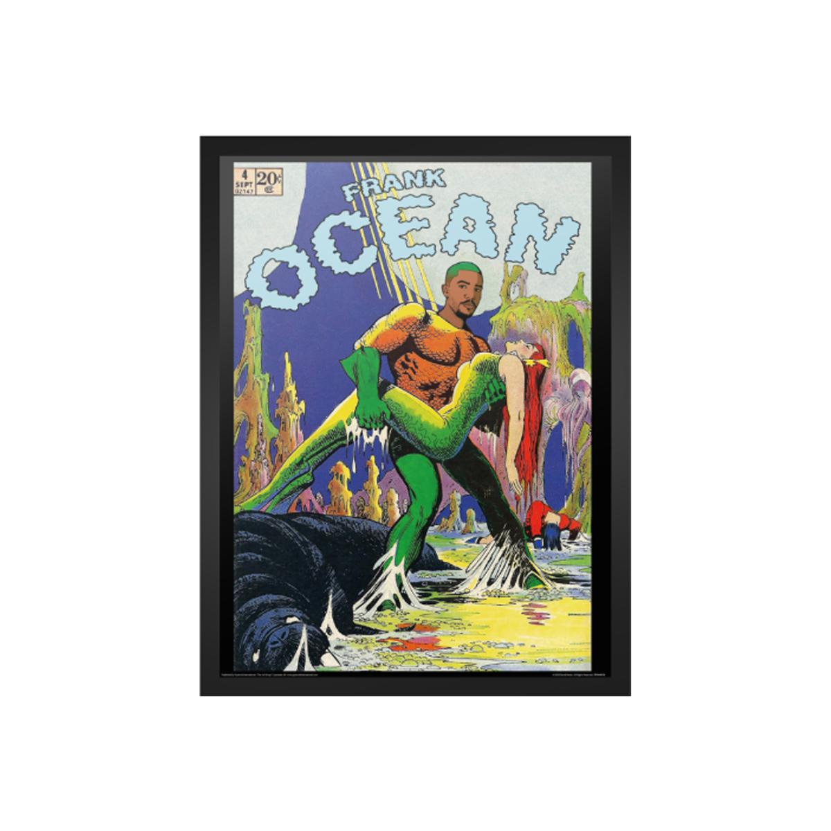 Dangerous MCs Frank Ocean Framed Print 30x40cm - colorful