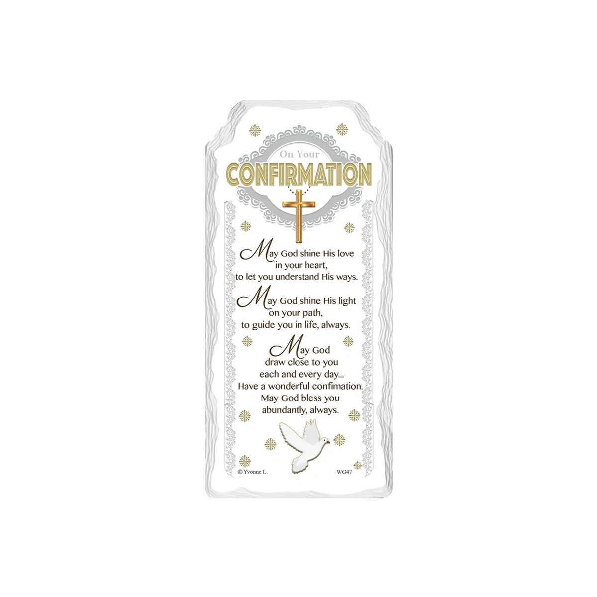 On Your Confirmation Sentimental Handcrafted Ceramic Plaque - Multi