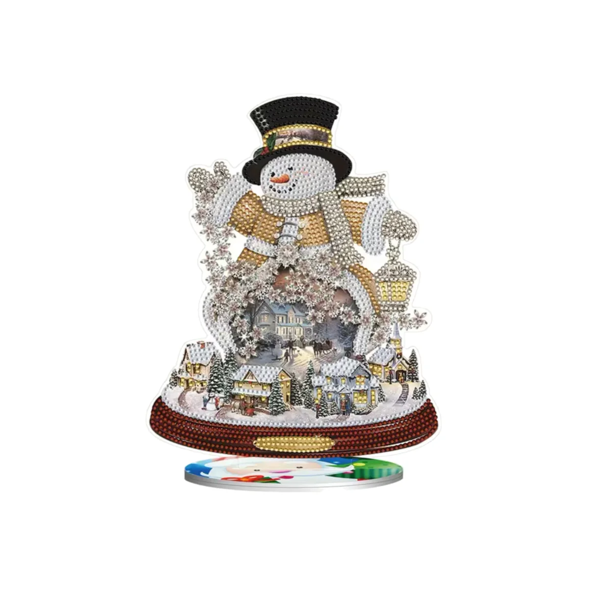 Snowman Christmas Diamond Painting Kit - Multi – image 1