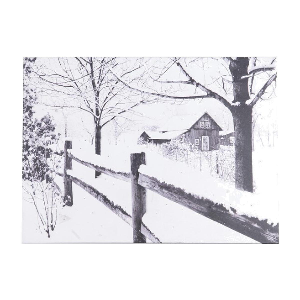 Snowy Scene LED Canvas
