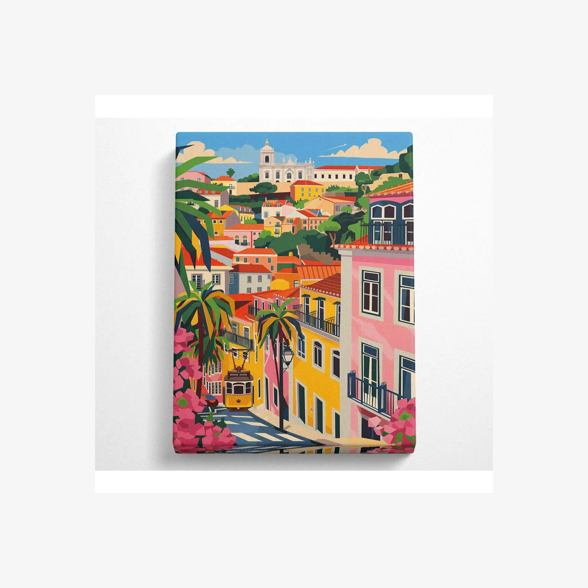 Colour City Streets Canvas Print - Black / 50.8cm