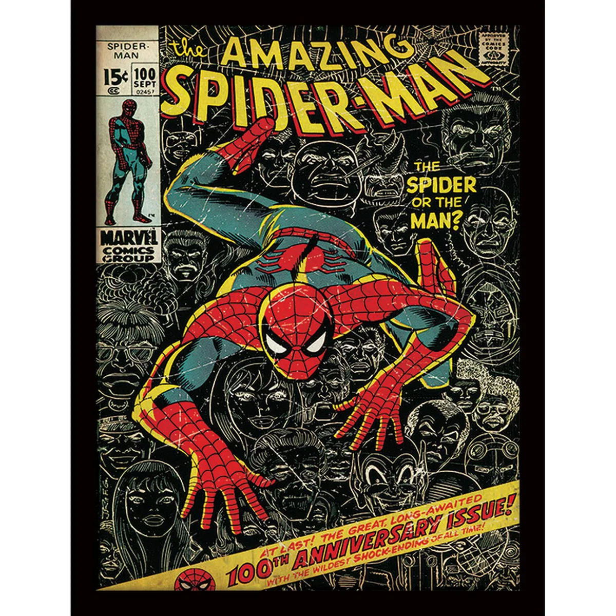 SpiderMan (100th Anniversary) Framed Print – image 2