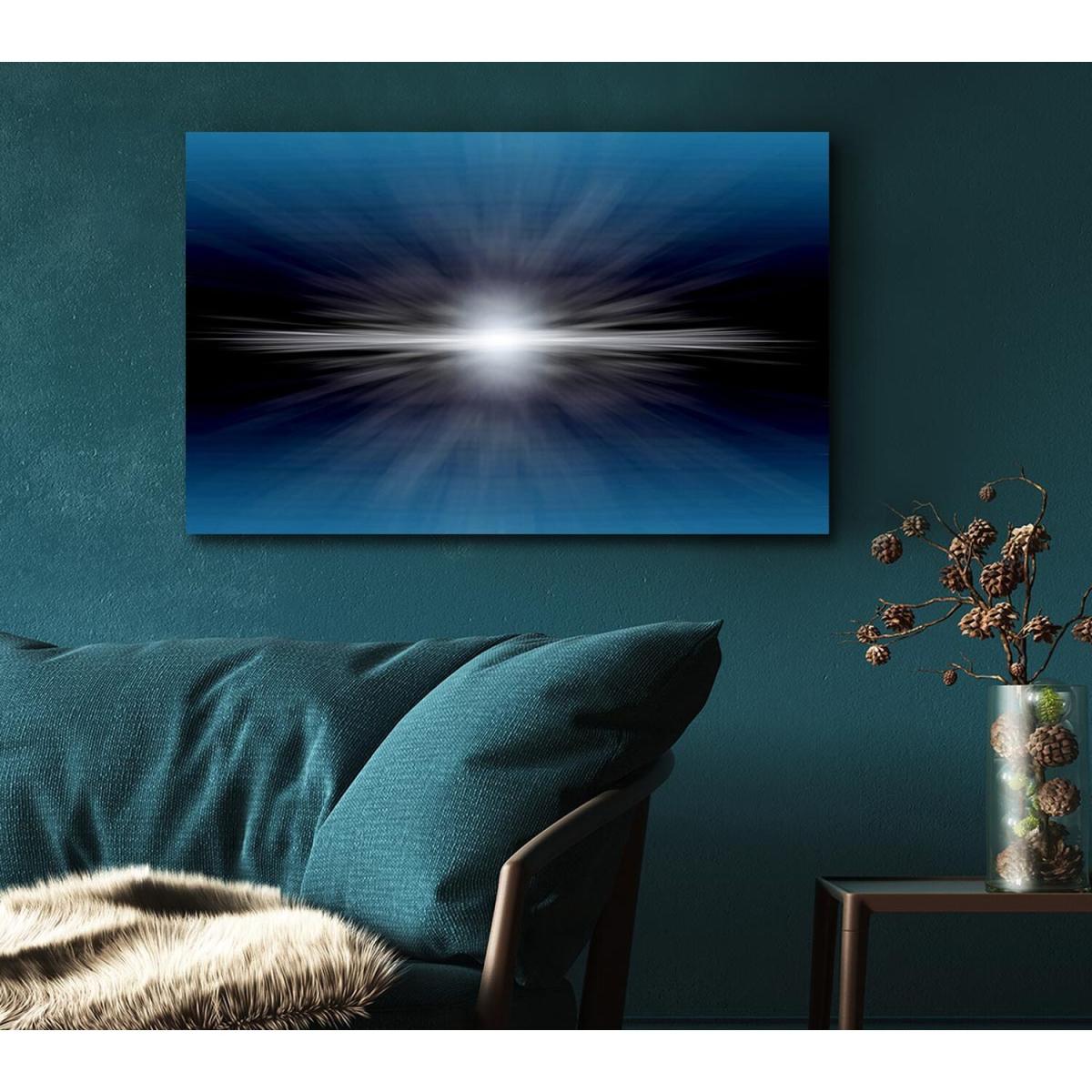 Surreal Sun Horizon Canvas Print Wall Art - Yellow / 50.8cm – image 5