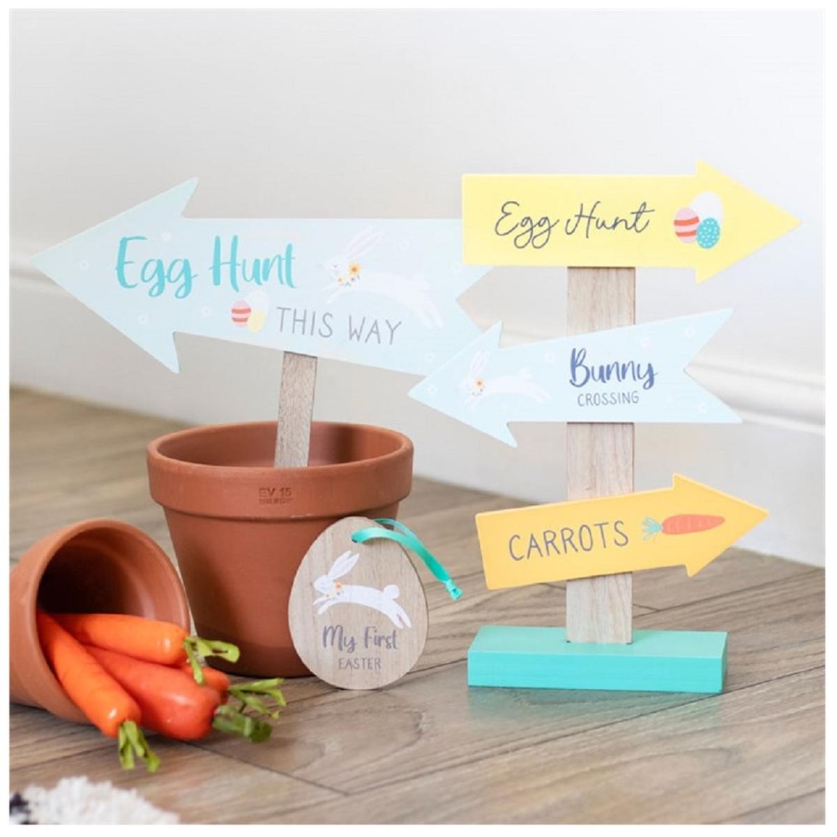 Easter Egg Hunt Directional Sign - Follow the Arrows! - Multicolour – image 2