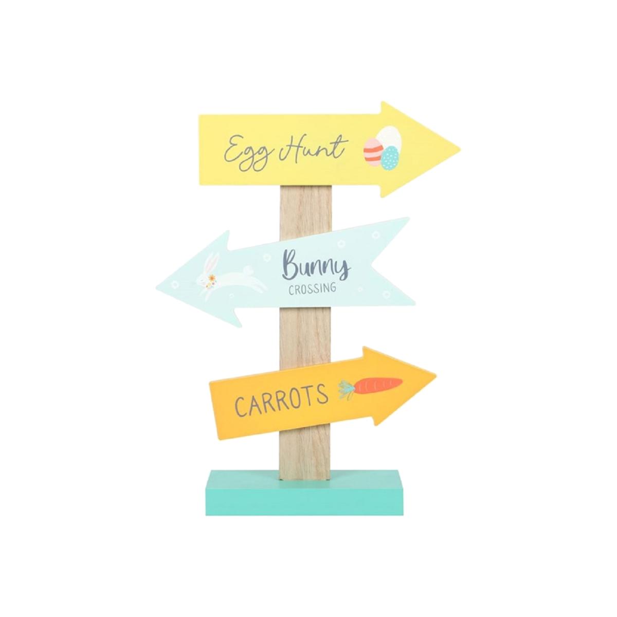 Easter Egg Hunt Directional Sign - Follow the Arrows! - Multicolour – image 1