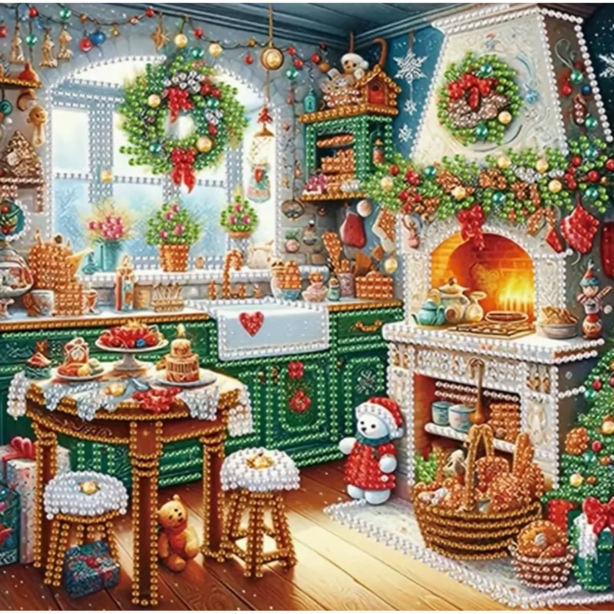 Christmas Kitchen Diamond Painting Kit - Multi – image 2