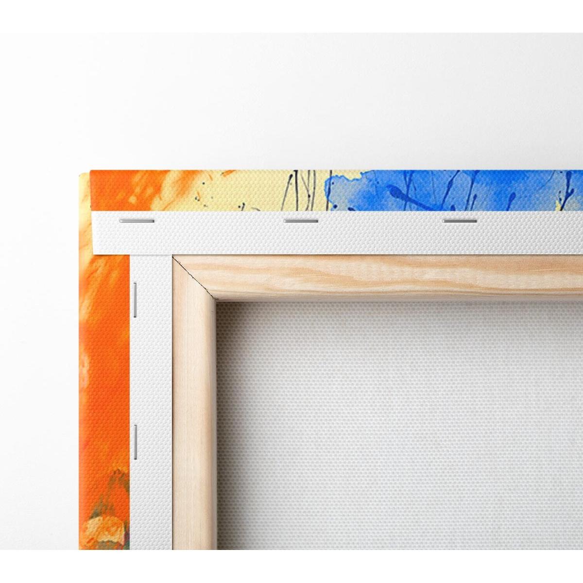 Colourful Clouds In The Garden Canvas Print Wall Art - Yellow / 81.28cm – image 3
