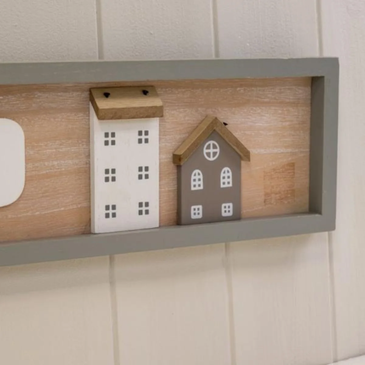 Rectangle Grey Border Wooden Sign 'Home is Where Love Resides Memories - Grey – image 3