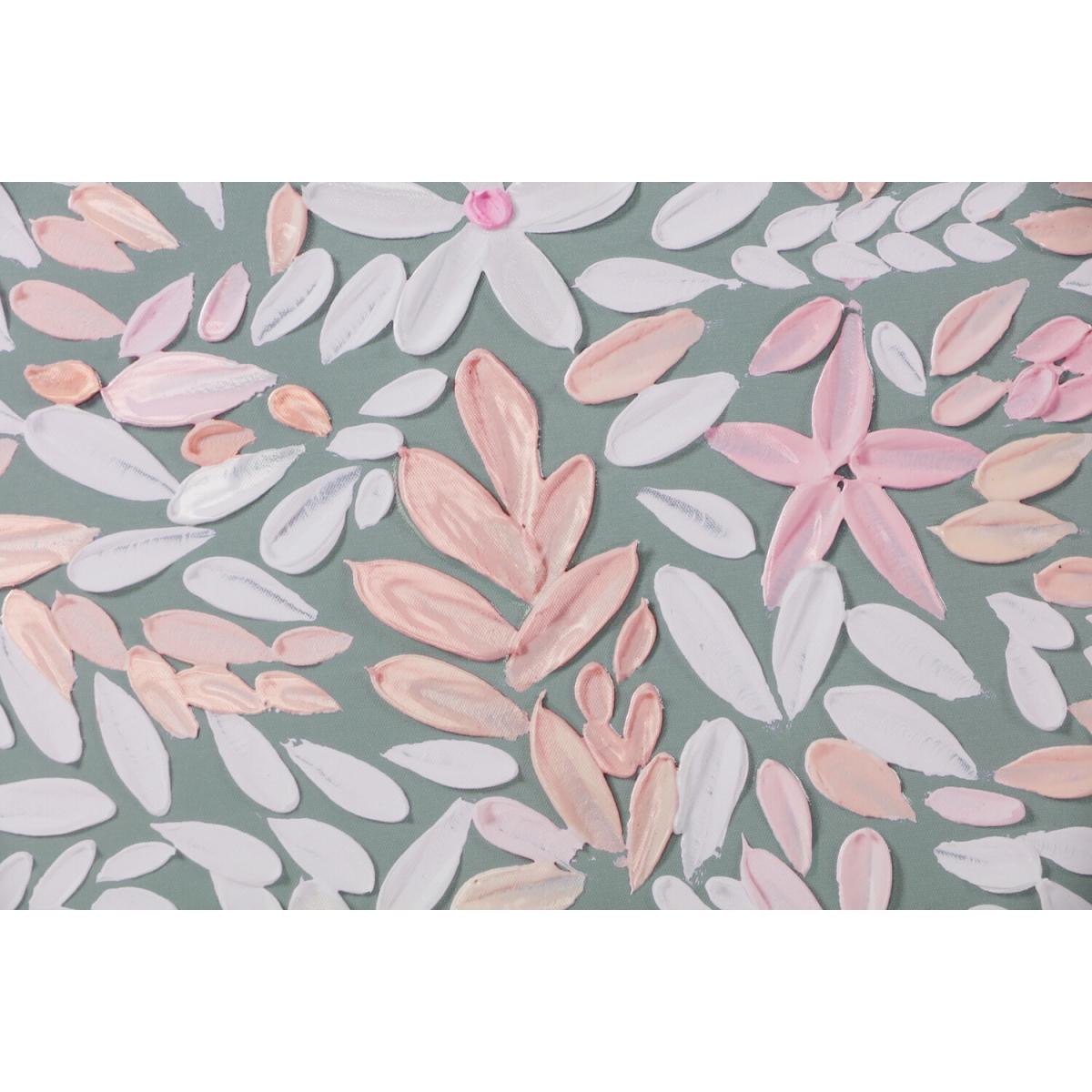 Floral Pastel Textured Art - Green – image 3