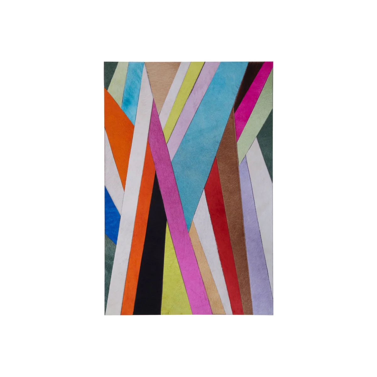 Safira Genuine Leather Striped Wall Art - Assorted – image 1