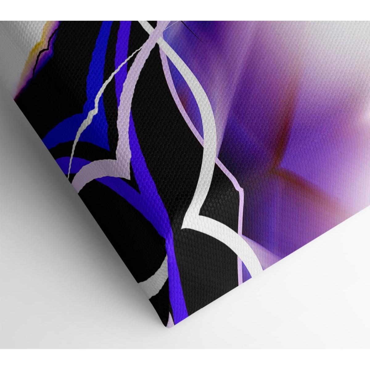 Intertwined Colours Canvas Print Wall Art - Yellow / 50.8cm – image 2