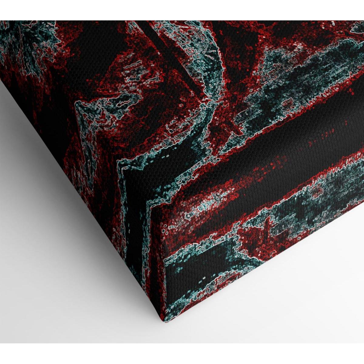 Red n Blue Mayhem Canvas Print Wall Art - Yellow / 81.28cm – image 2