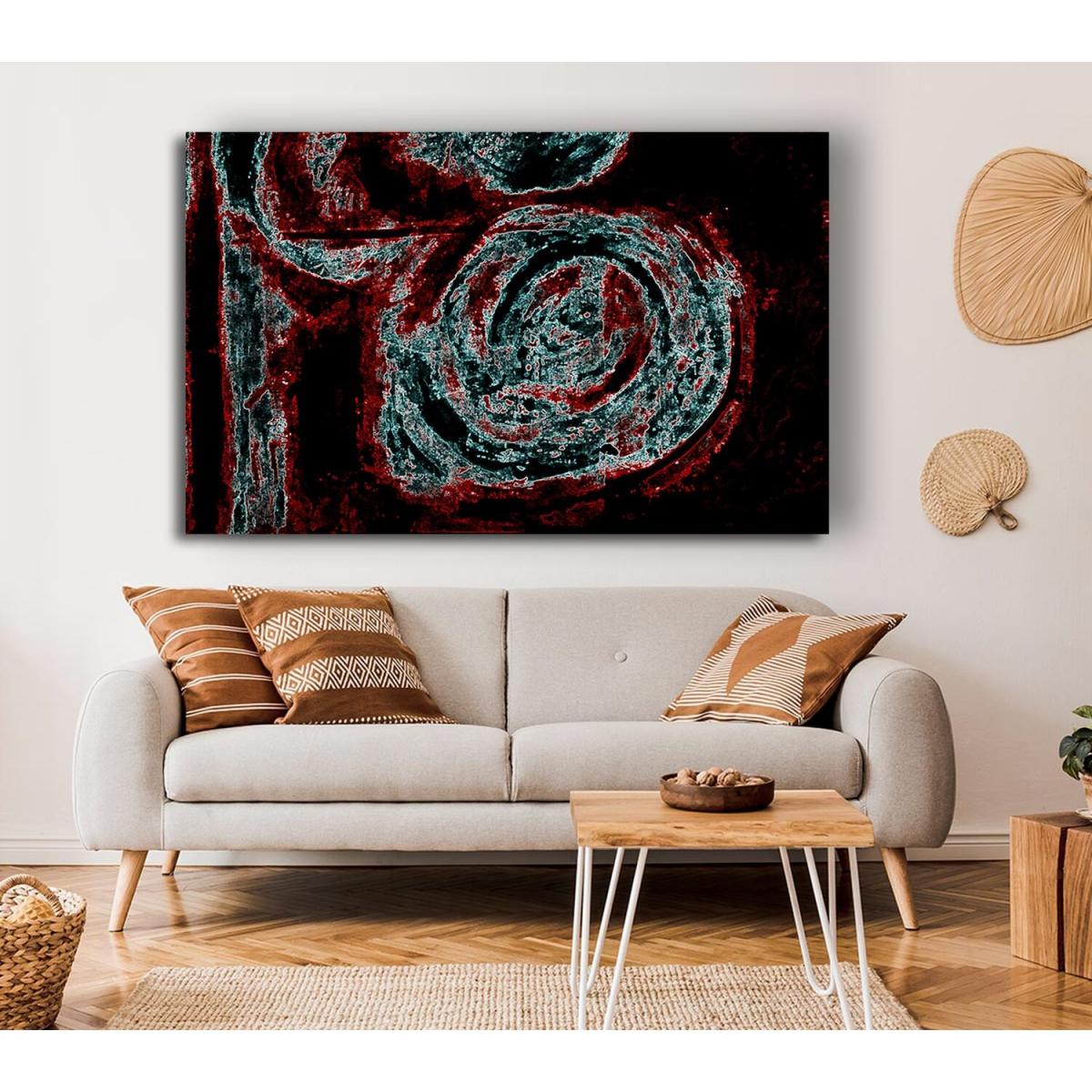 Red n Blue Mayhem Canvas Print Wall Art - Yellow / 81.28cm – image 4