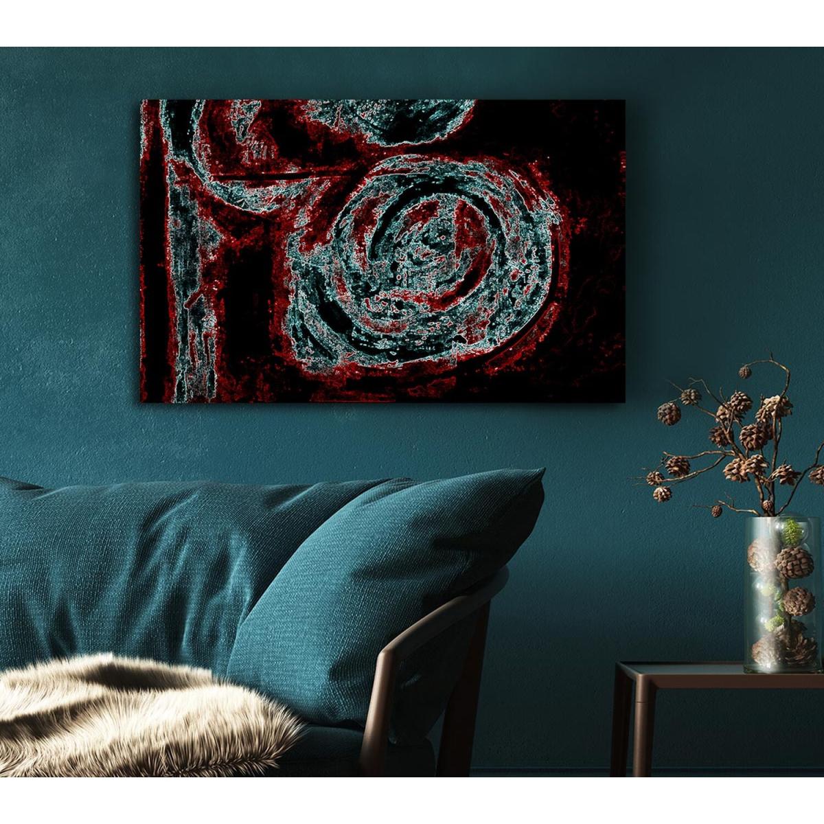 Red n Blue Mayhem Canvas Print Wall Art - Yellow / 81.28cm – image 5
