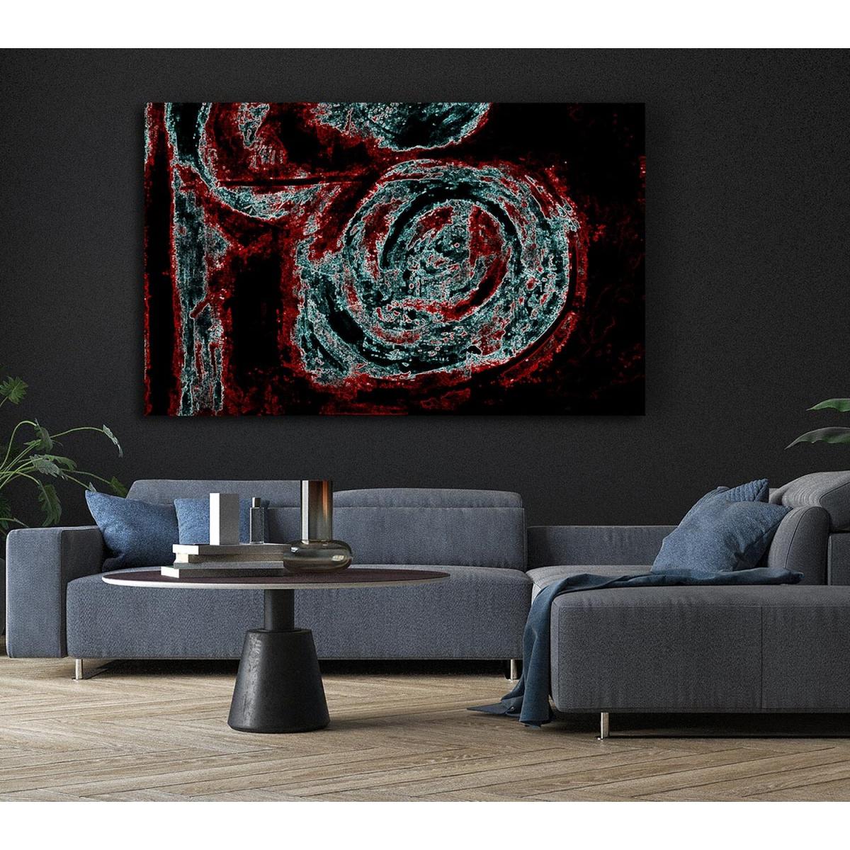 Red n Blue Mayhem Canvas Print Wall Art - Yellow / 81.28cm – image 6