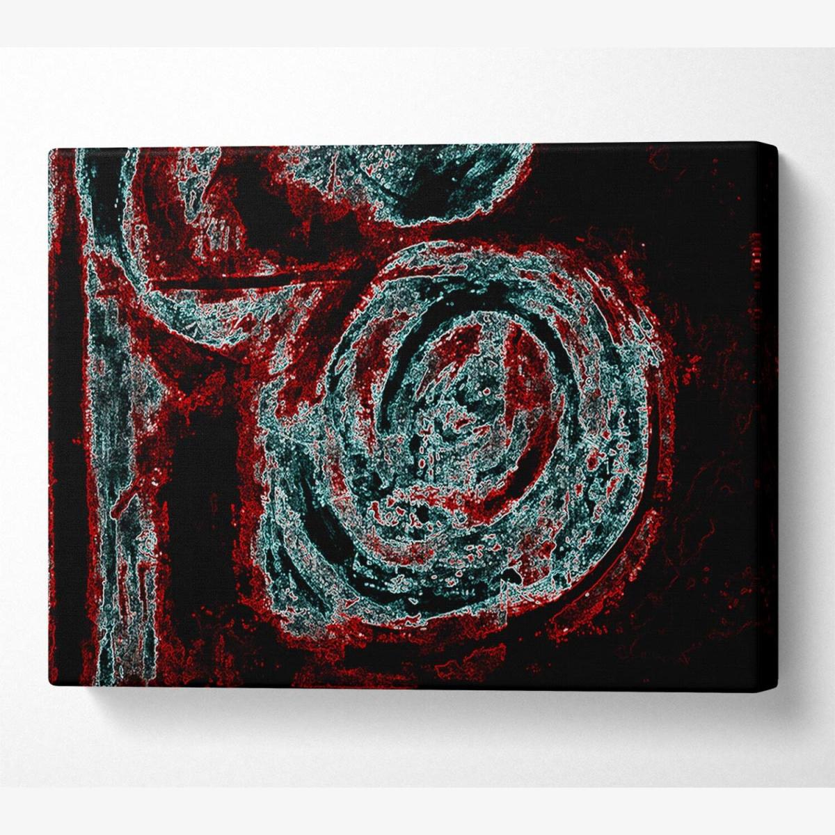 Red n Blue Mayhem Canvas Print Wall Art - Yellow / 81.28cm – image 1