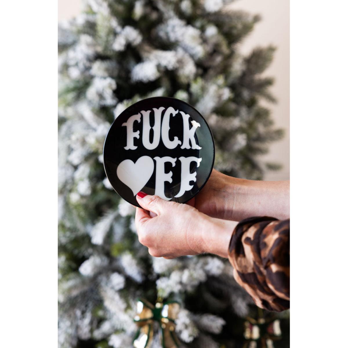 Fuck Off Decorative Wall Plate – image 3
