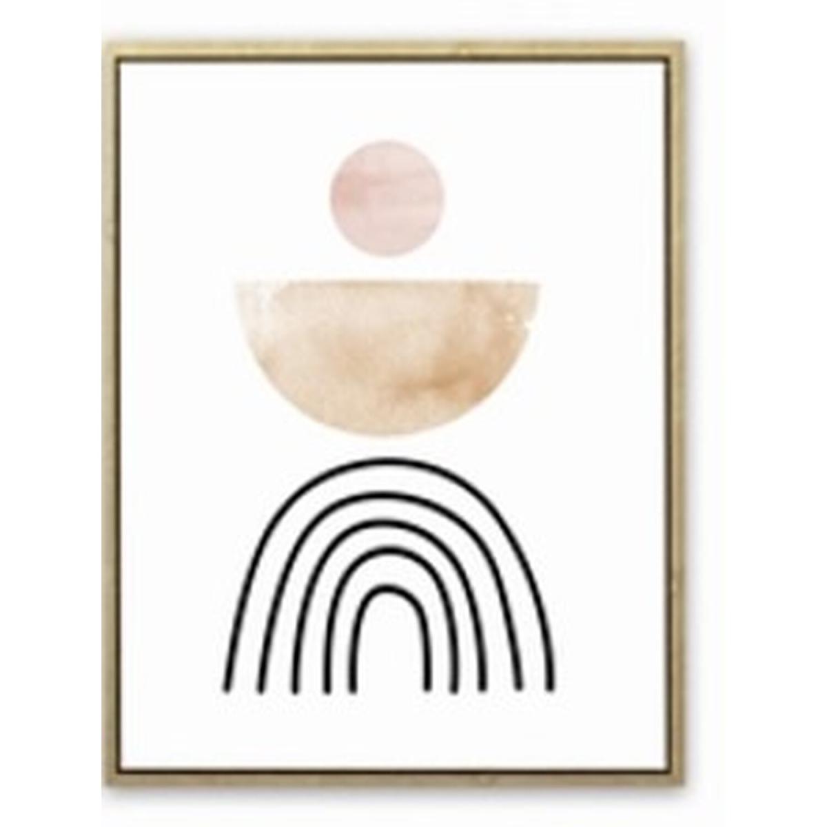 Abstract Shapes Framed Canvas – image 3