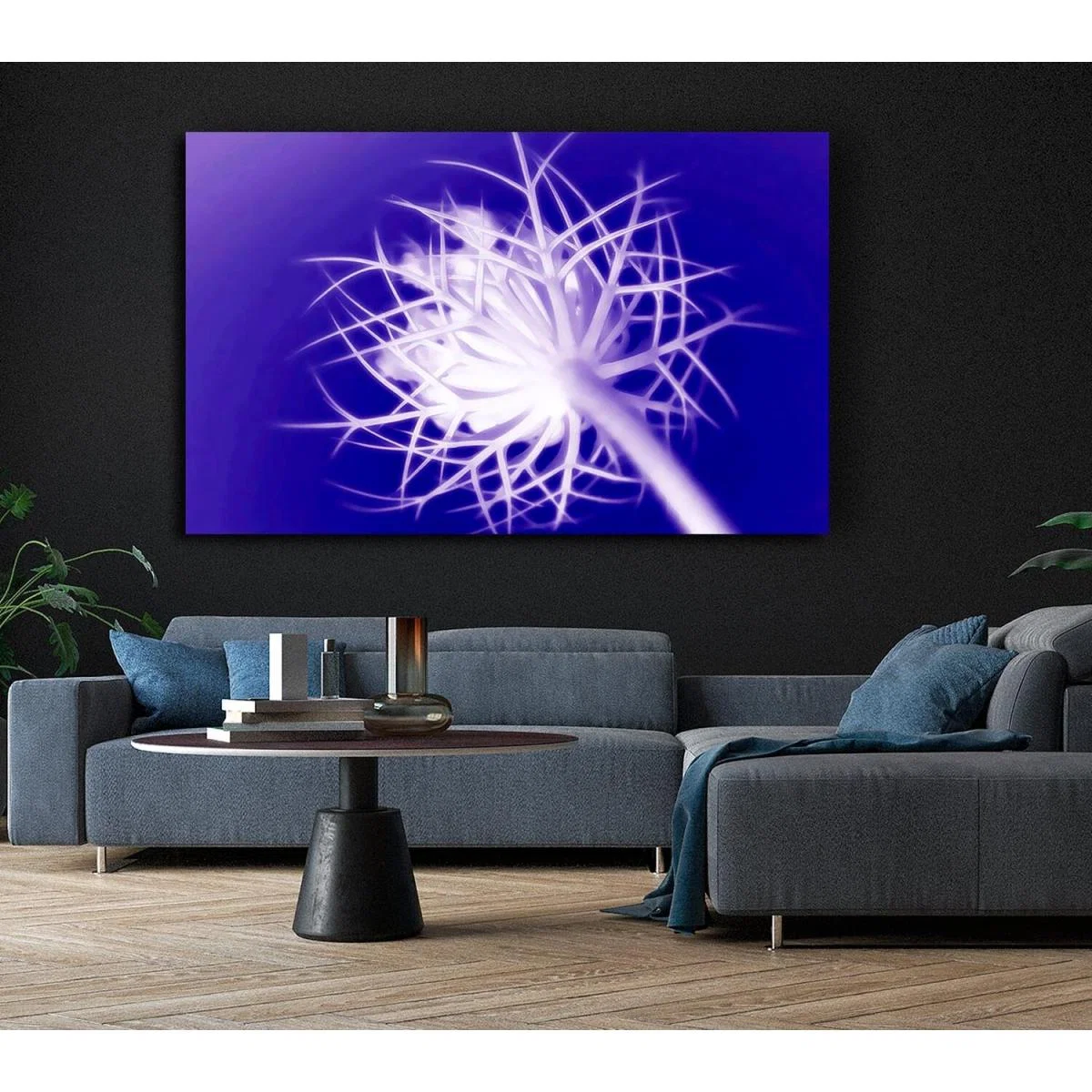 Purple Thorns Canvas Print Wall Art - Yellow / 35.56cm – image 5