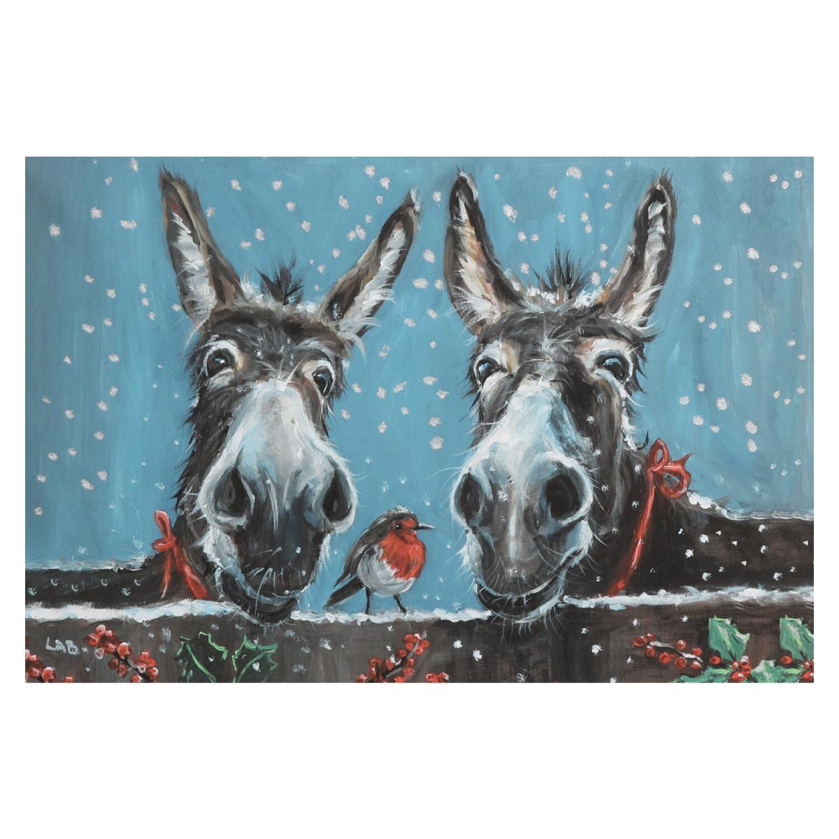 Louise Brown Glitter Christmas Donkeys – image 2