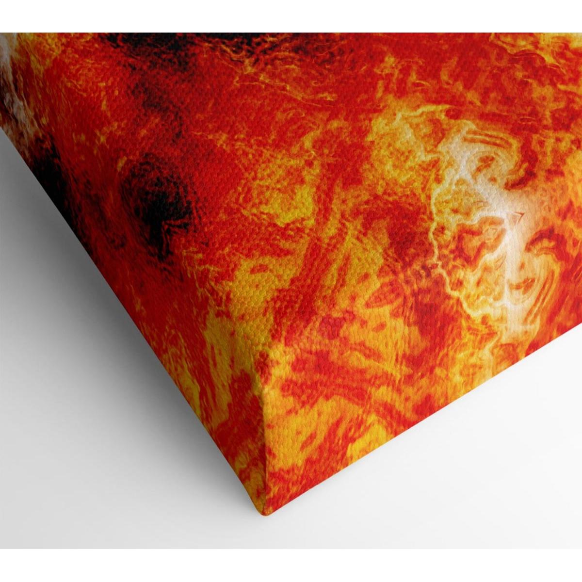 In The Flame Canvas Print Wall Art - Yellow / 35.56cm – image 2