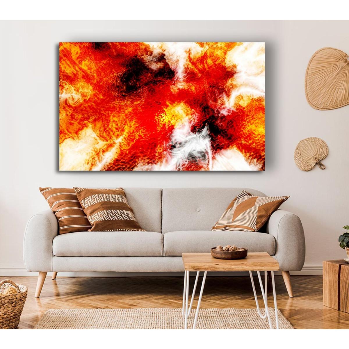 In The Flame Canvas Print Wall Art - Yellow / 35.56cm – image 4