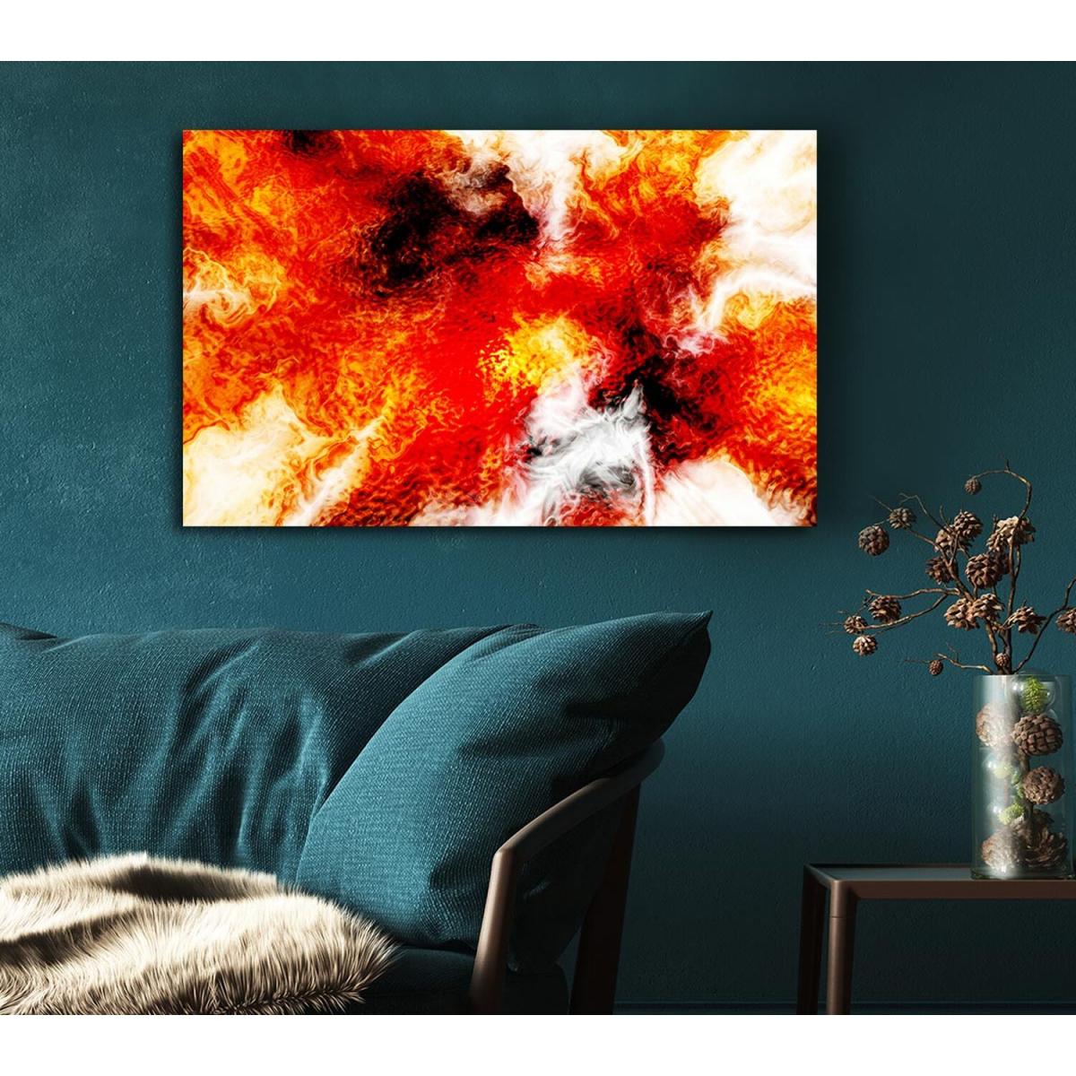 In The Flame Canvas Print Wall Art - Yellow / 35.56cm – image 5