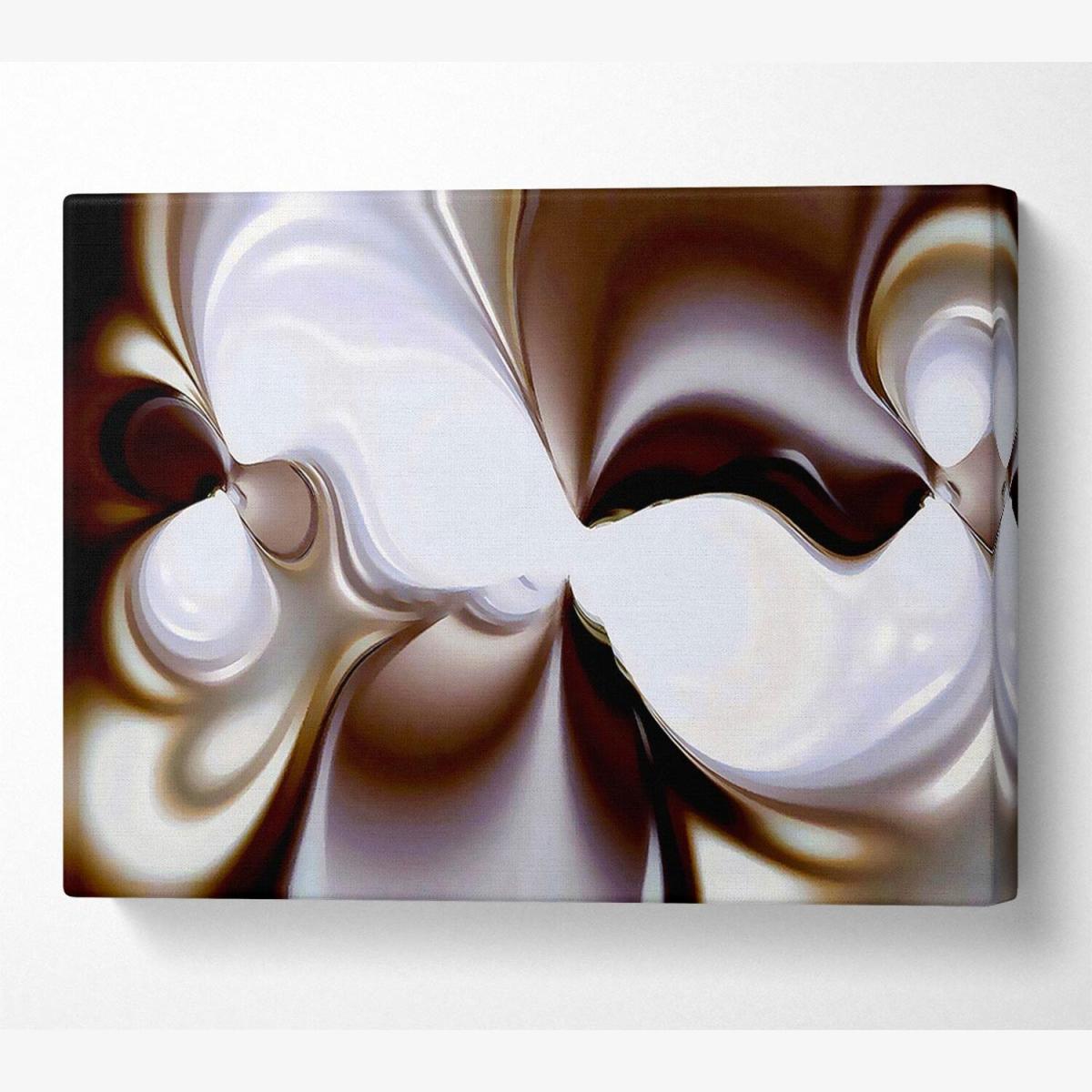 Chocolate Cream Canvas Print Wall Art - Yellow / 81.28cm – image 1