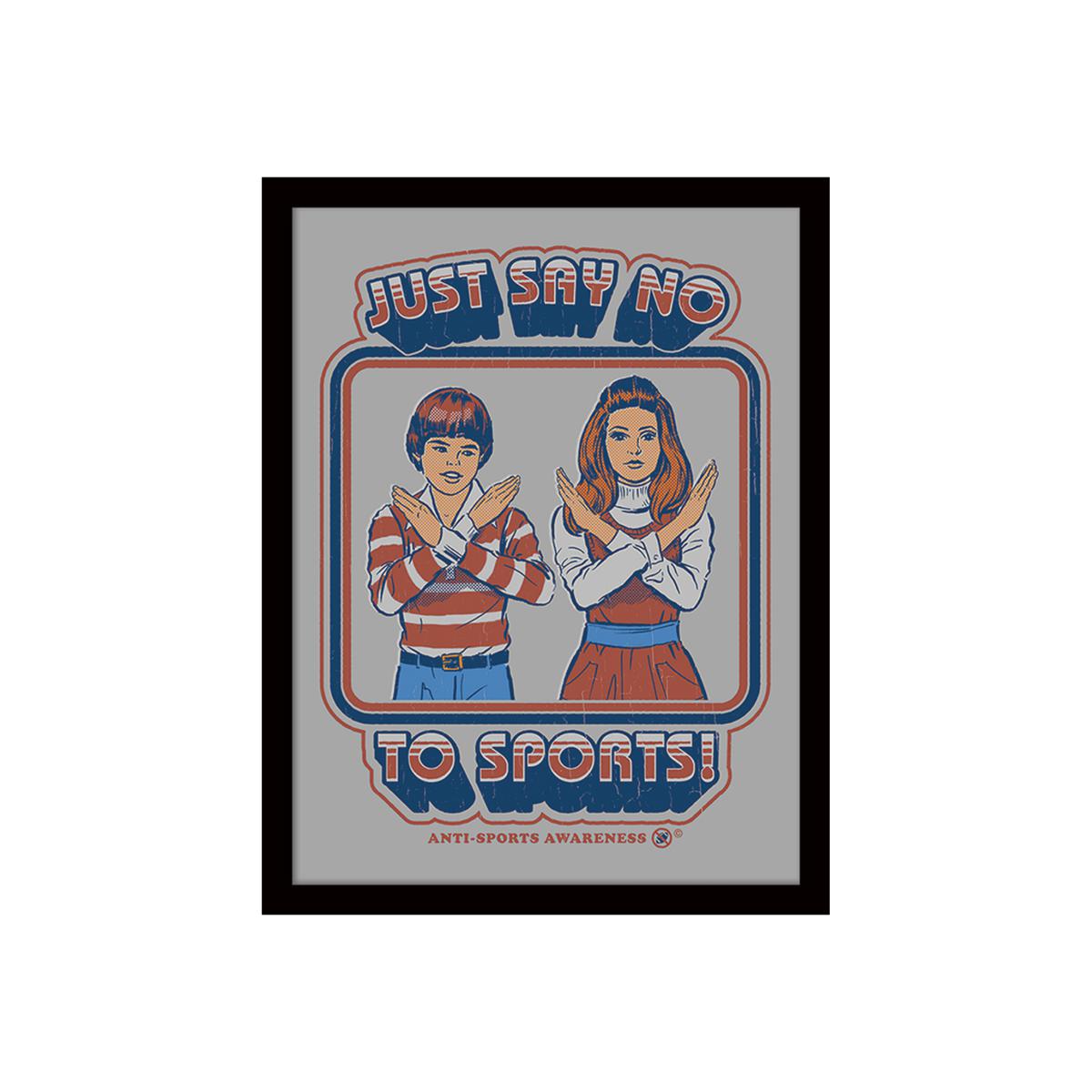 Steven Rhodes (Just Say No To Sports) Framed Print – image 1