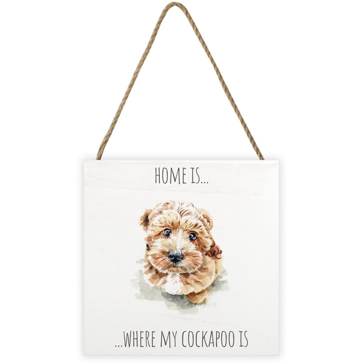 Louise Nisbet (Cockapoo) Wooden Block - White – image 2