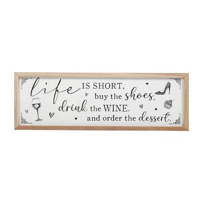 Rustic Fun Quote Framed Plaque – image 1