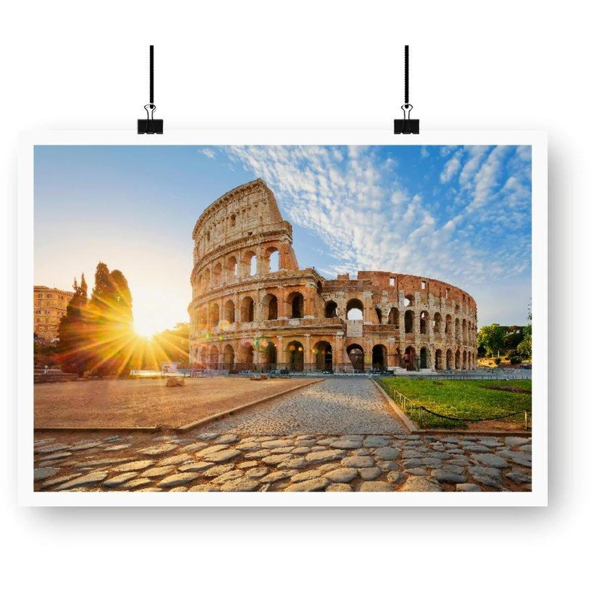Colosseum In Rome At Sunrise Art Print - Brown / 29.7cm – image 2