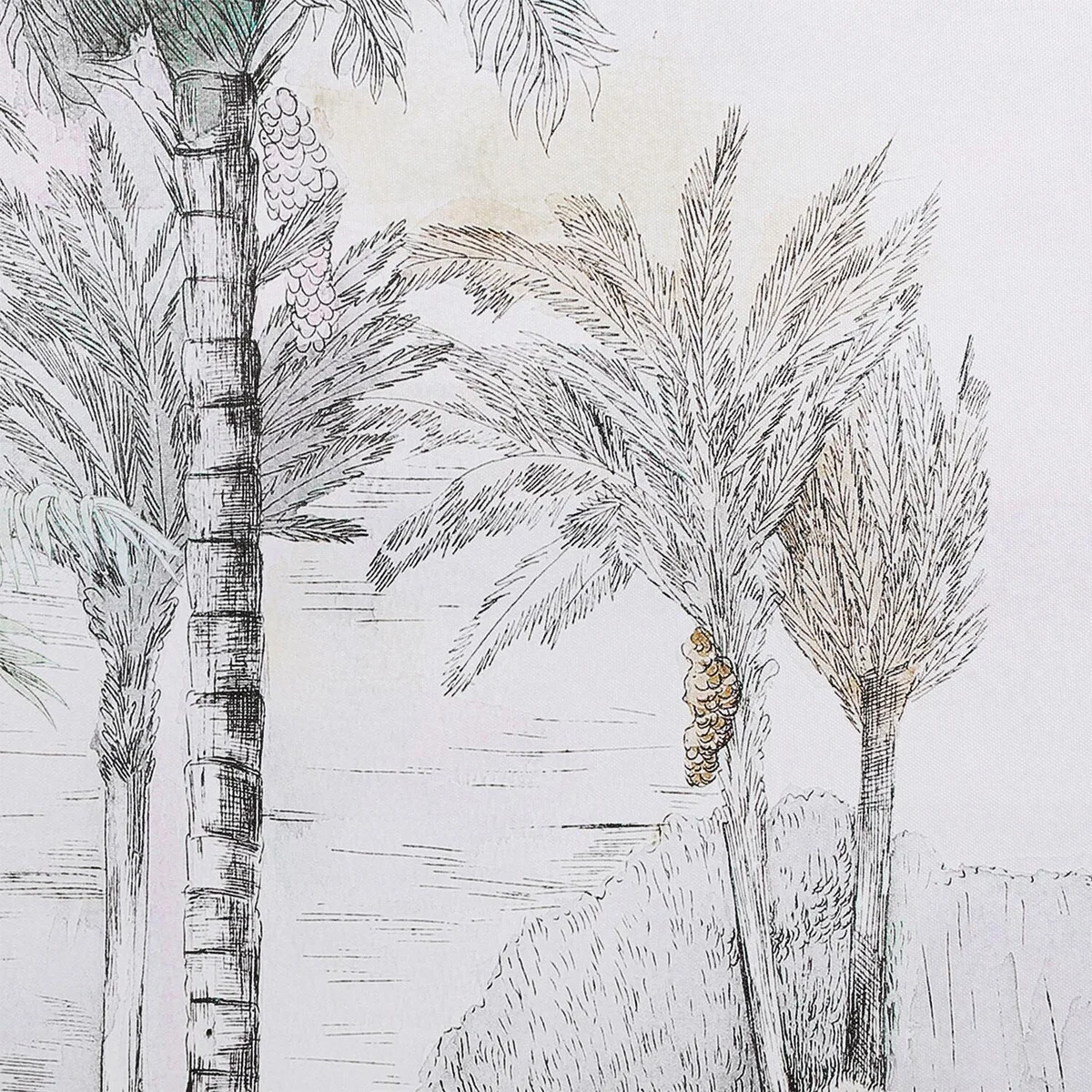 Peaceful Paradise Illustrated Framed Art - White – image 3