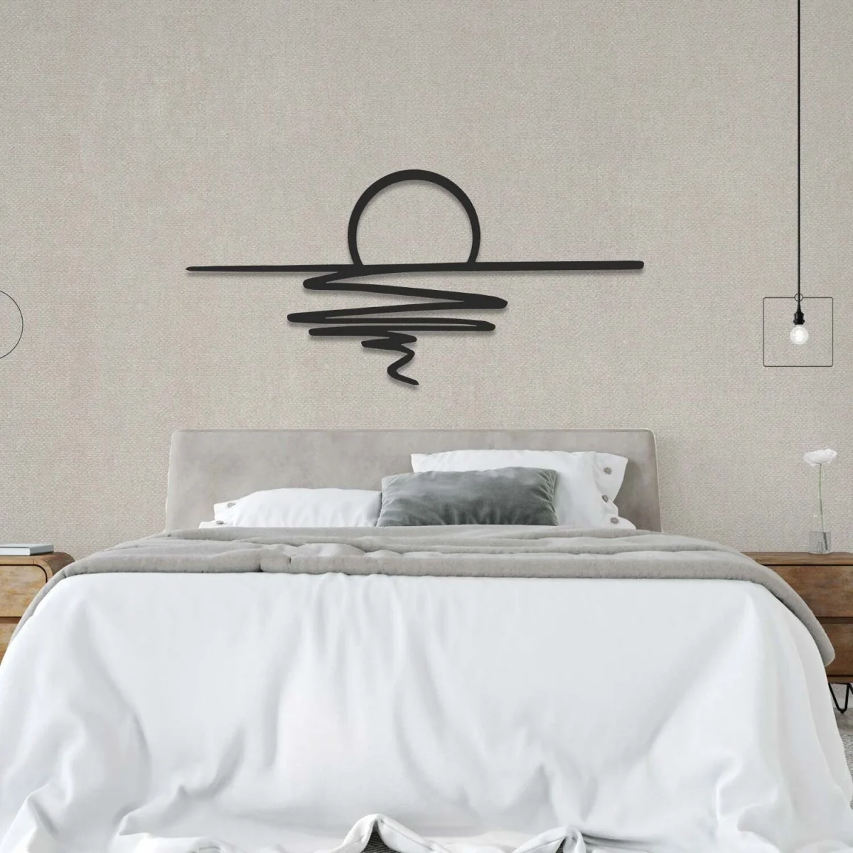 METAL WALL ART-GUN BATIMI 120x56 CM - TEXTURE BLACK - Black – image 2