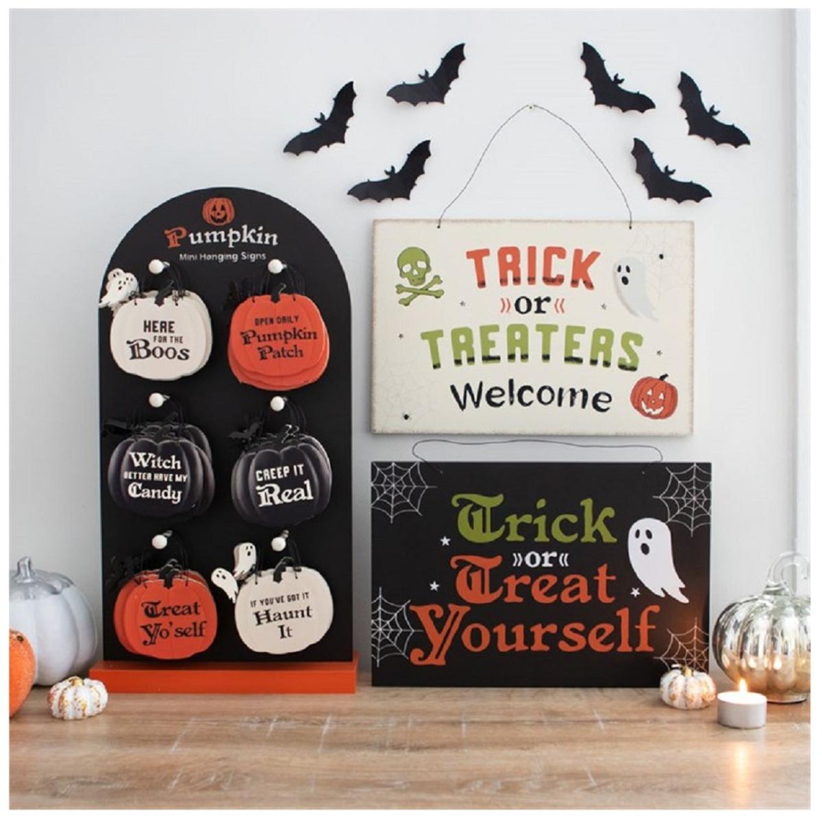 Trick or Treat Yourself Hanging Sign - Black – image 3