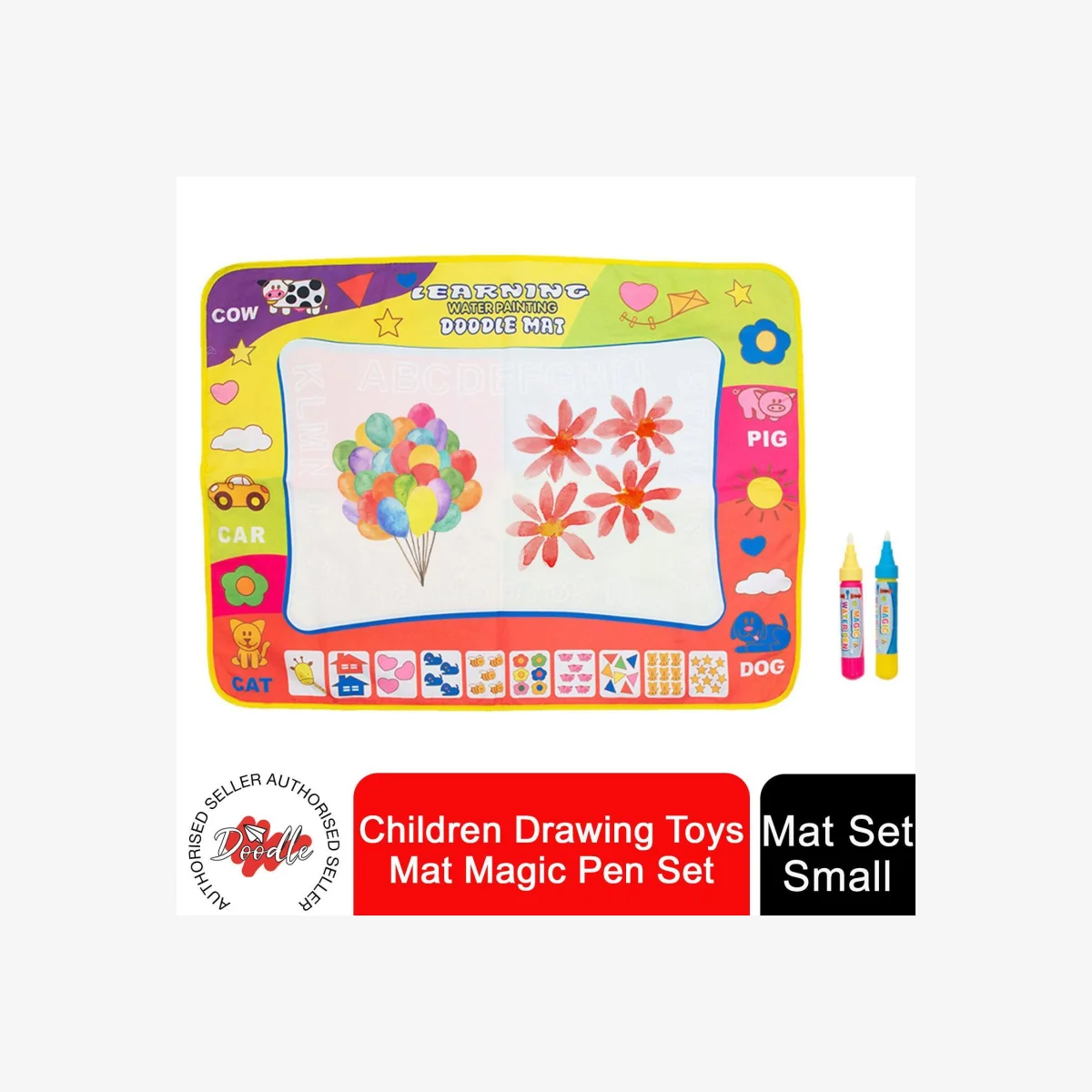 Water Painting Aqua Doodle Mat with Accessories - Red – image 1