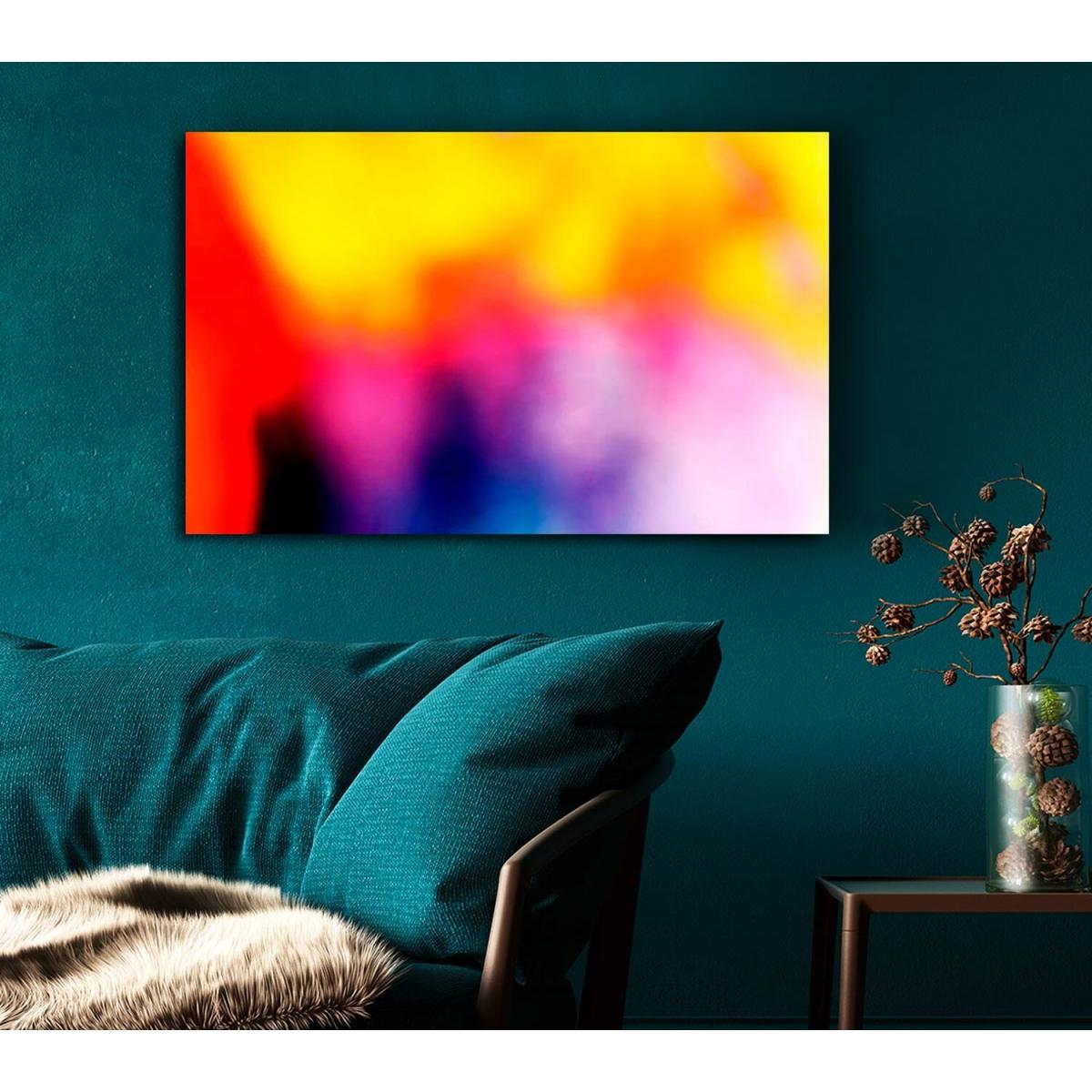 Rainbow Mist Canvas Print Wall Art - Yellow / 66.04cm – image 5