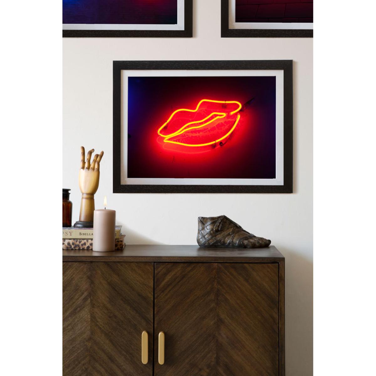 Unframed Lips Neon Art Print – image 2