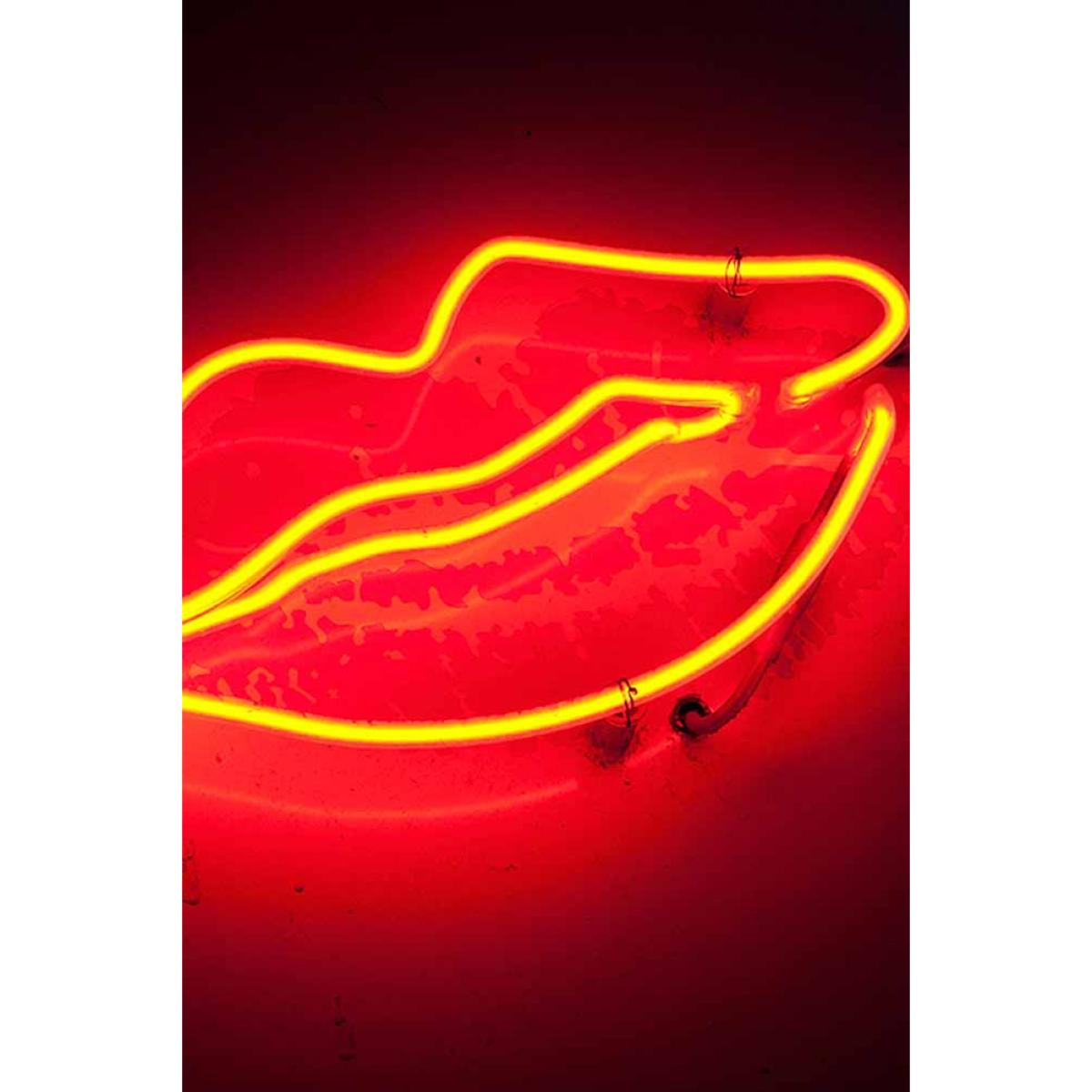 Unframed Lips Neon Art Print – image 4