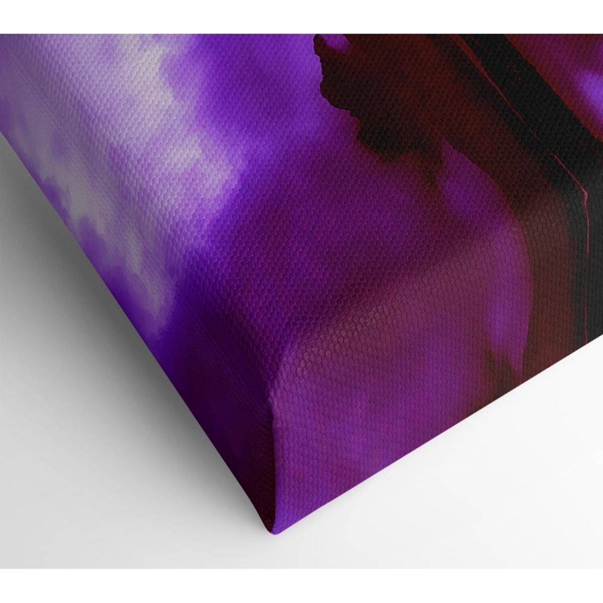 Purple Loch Dusk Canvas Print Wall Art - Yellow / 35.56cm – image 2