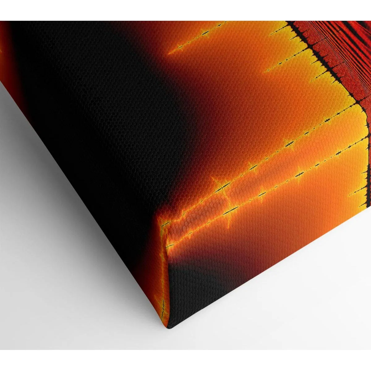 Electrical Fire Grid Canvas Print Wall Art - Yellow / 81.28cm – image 2