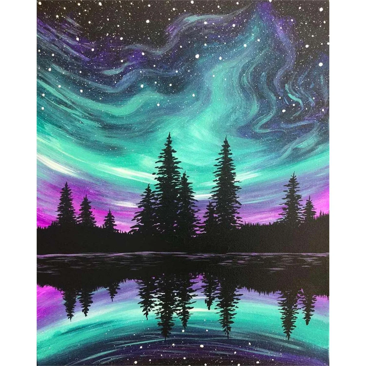 Northern Lights Diamond Painting Kit - Multi – image 6