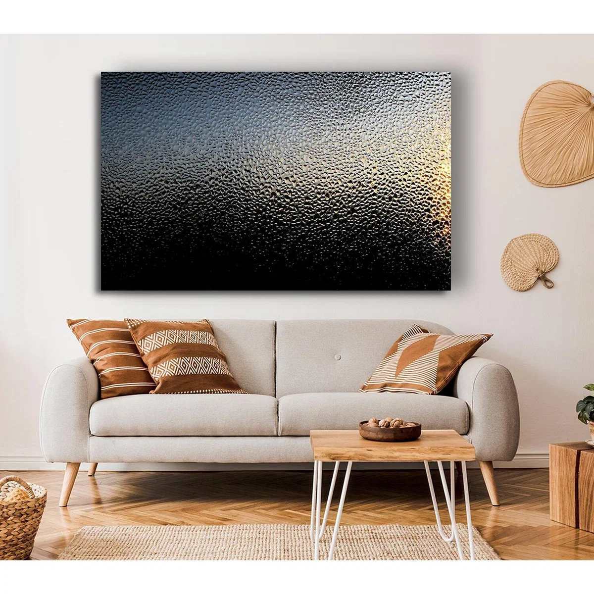 Condensation Canvas Print Wall Art - Yellow / 50.8cm – image 4