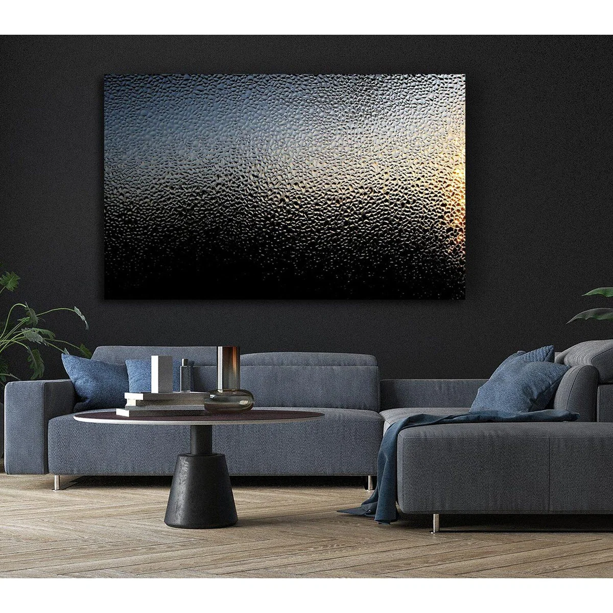 Condensation Canvas Print Wall Art - Yellow / 50.8cm – image 6