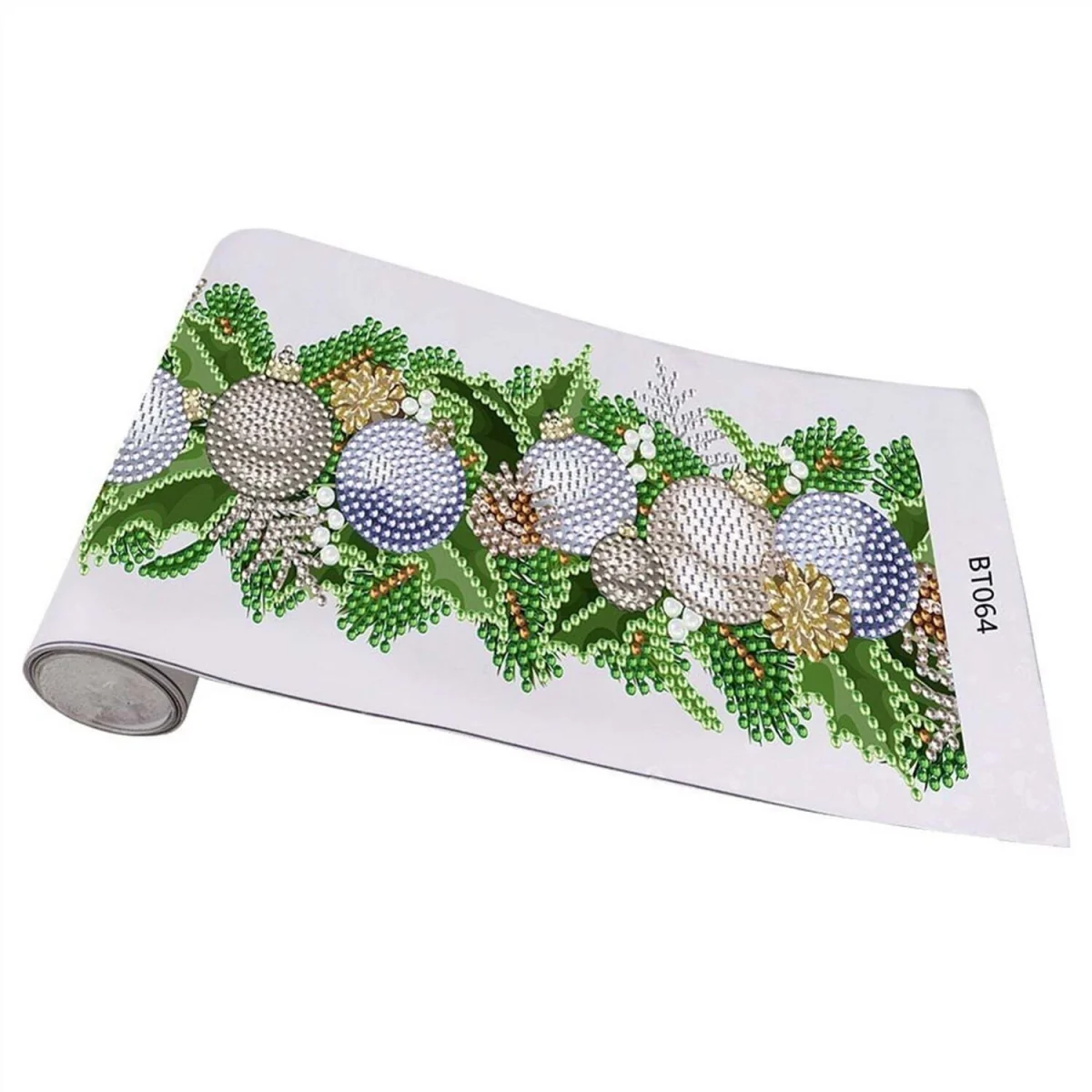 Silver Baubles Window Sticker Diamond Painting Kit – Diamond Art for Adults – image 2