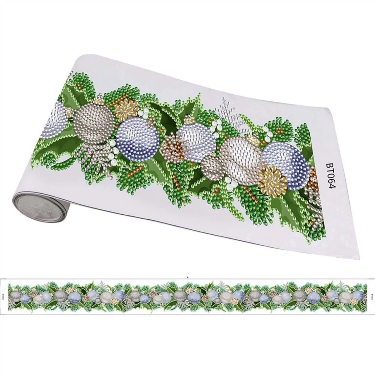 Silver Baubles Window Sticker Diamond Painting Kit – Diamond Art for Adults – image 7