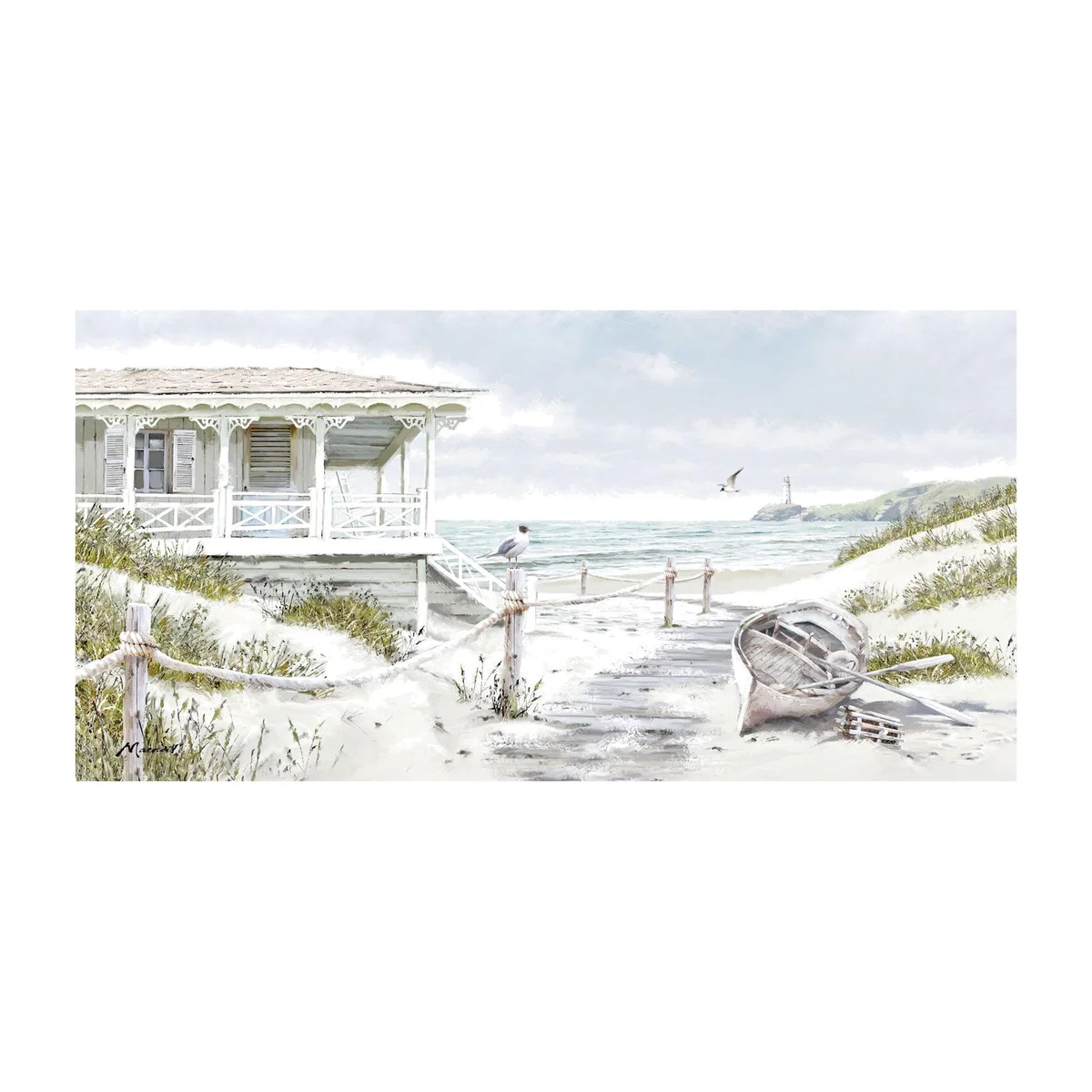 Richard Macneil Beach View Canvas – image 1