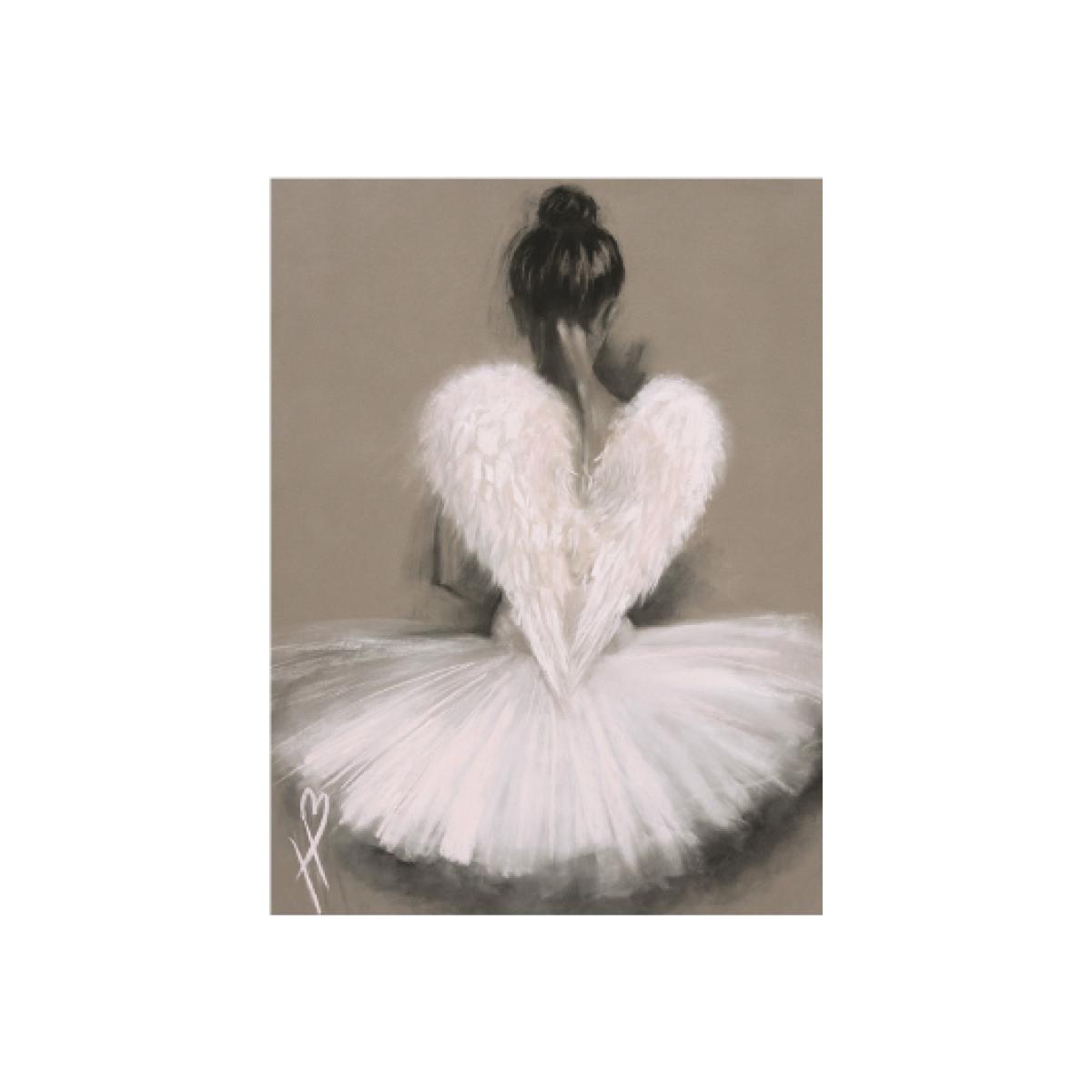 H.Bowman Angel Wings Parchment Canvas